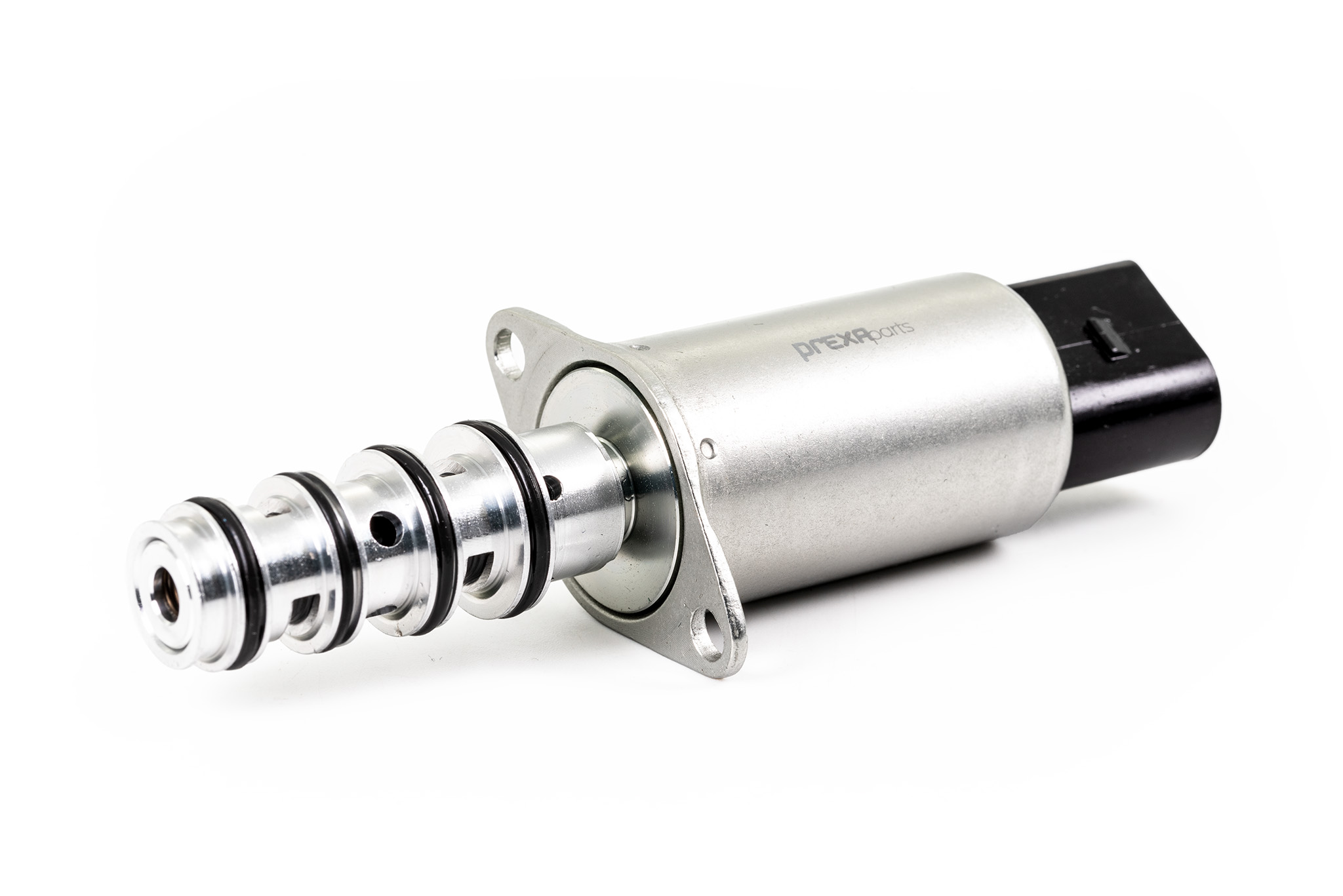 Elektrisches Magnetventil mit Metallgehäuse und O-Ringen – PREXAparts liefert präzise B2B-Komponenten für Motor- und Steuerungssysteme.